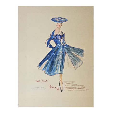 christian dior original sketches|christian dior sketches for sale.